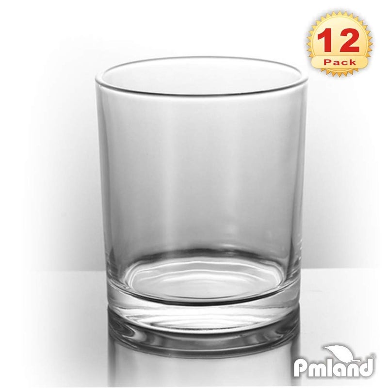 PMLAND Clear Glass Votive Candle Tealight Holders - Bulk Pack of 12 - Image 3